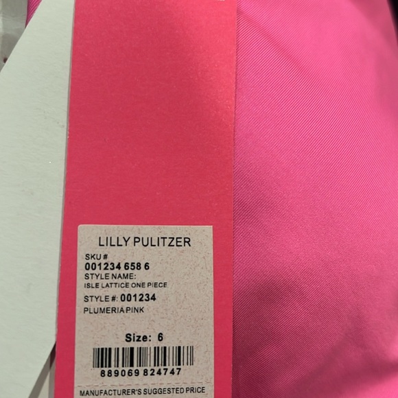 Lilly Pulitzer Isle Lattice One-Piece Swimsuit NWT - Picture 10 of 11